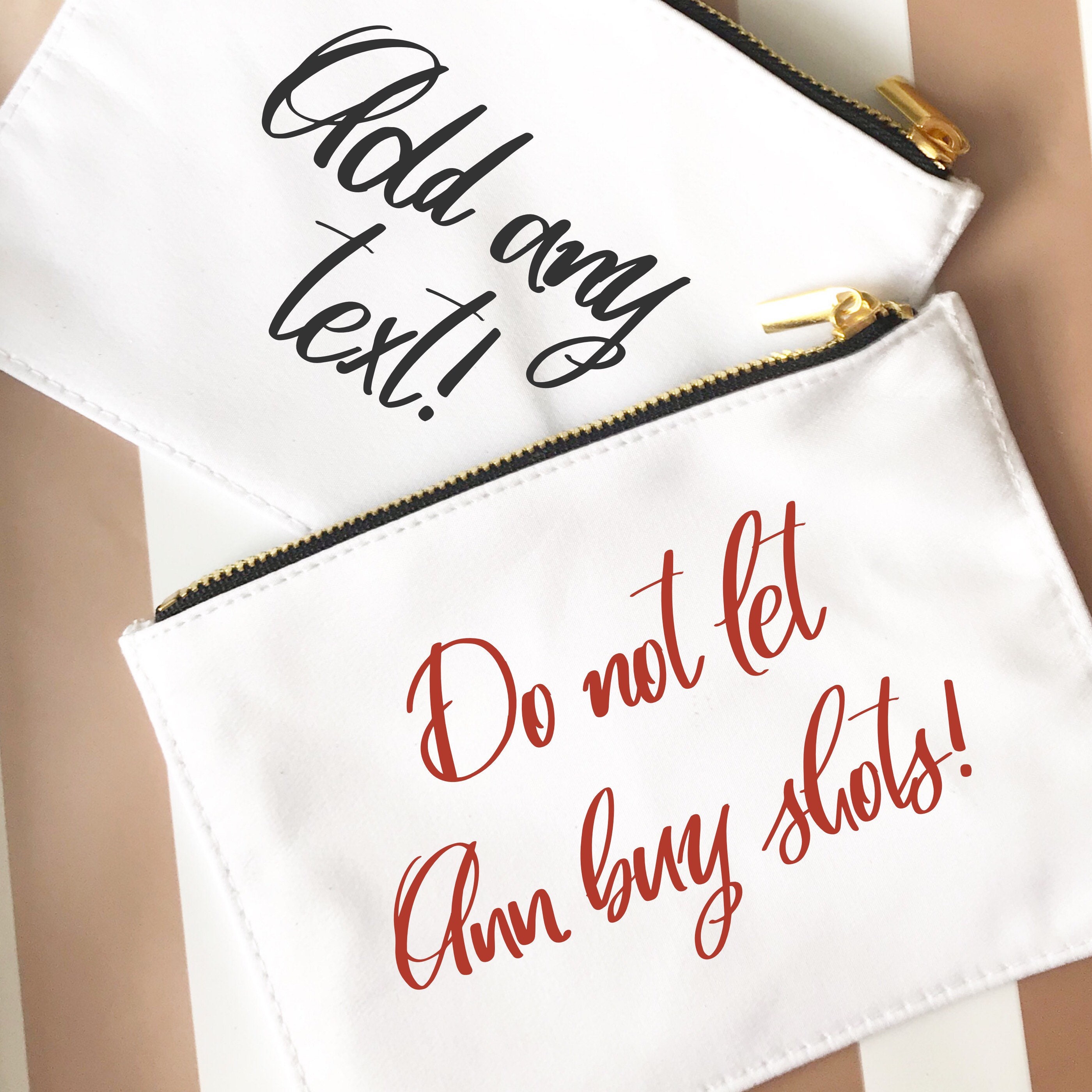 Coin purse Add any text Personalised purse Wedding gifts