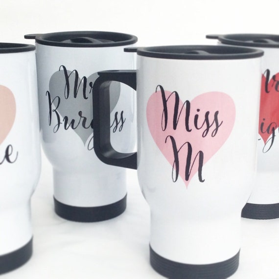 Travel mug | Bridal gifts | personalised mug | 14oz mugs | Custom mug | Teacher mugs