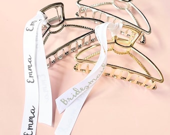 Personalised hair claw | Add any text | Personalised Hair accessorises | Bridal Hair accessories | Hair claw | Custom hair accessories