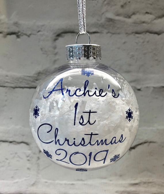 personalised baby first christmas