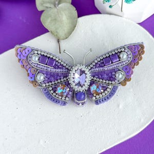 Beaded Butterfly Moth Beetle brooch pin Embroidered brooch Insect jewelry Statement jewelry Insect art Animal jewelry Nature jewelry Bug pin
