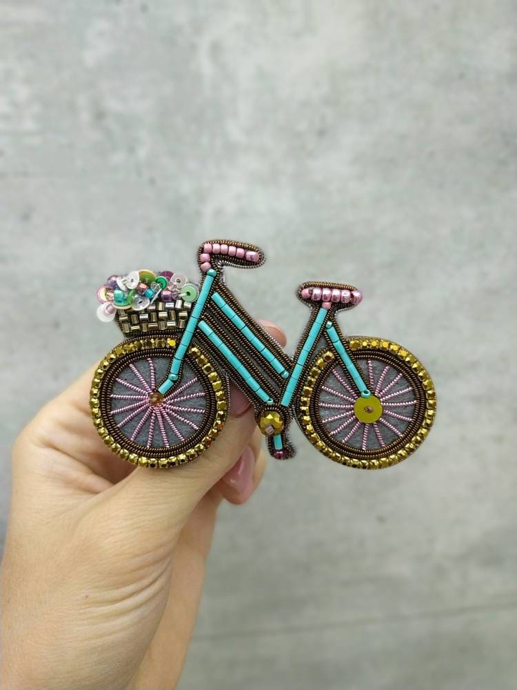 Bicycle brooch deals