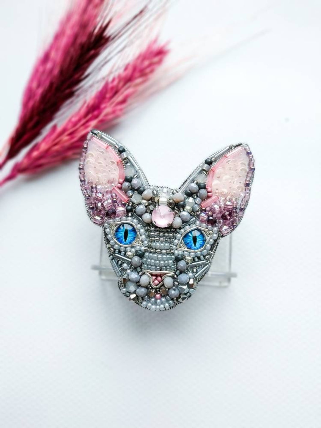 Broche / Pin Chat Passion Des Chats éd. Atlas - Sphynx Bleu - Occasion Très Bon état