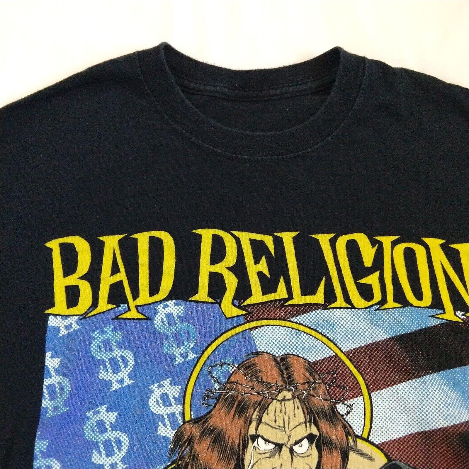 Bad Religion American Jesus T Shirt Vintage 1997 Size S Black Tee 