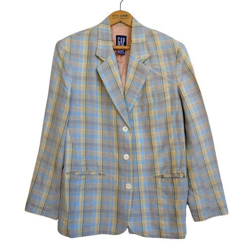 Gap classic 2024 plaid girlfriend blazer