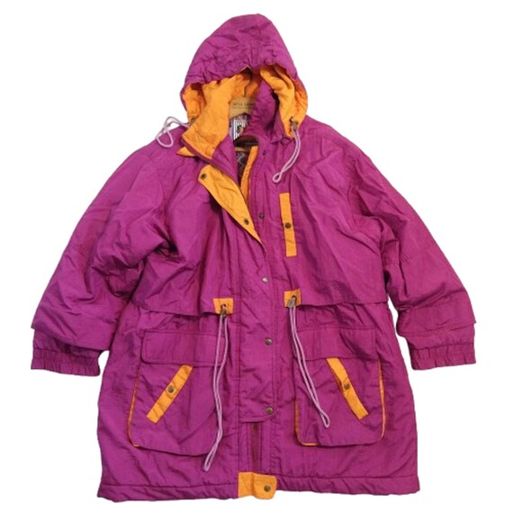 Vtg 90s Ski Jacket Womens Plus Size 3X 22 24 Pink Retro Neon Winter East West Etsy