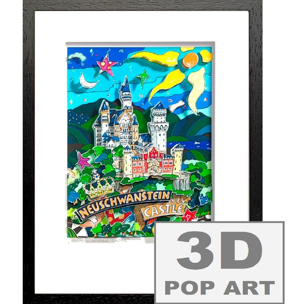 Neuschwanstein Castle Framed Etsy
