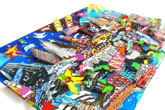 New York City 3d Pop Art Cityscape Skyline Construction