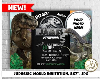 JURASSIC WORLD invitation,jurassic invitation,jurassic park invitation,jurassic world party,jurassic world birthday,jurassic world,jurassic