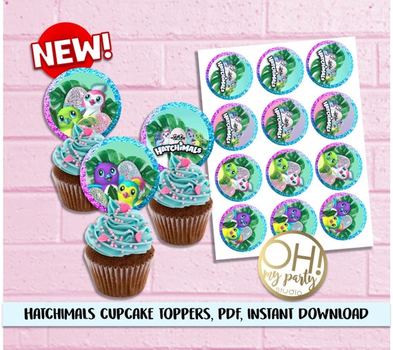 Hatchimals cupcake toppers Hatchimals Birthday Hatchimal Etsy