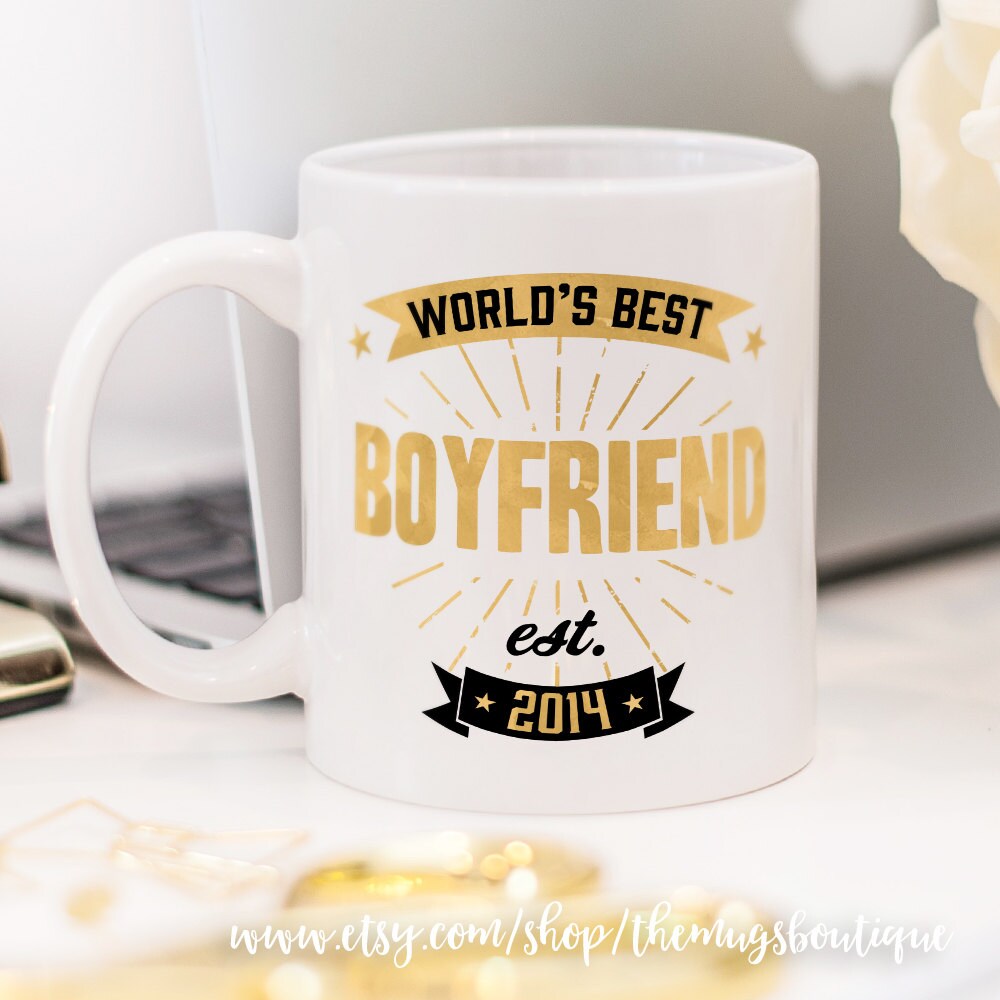 Custom Mug for boyfriend with quote World's best Etsy