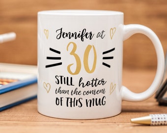 30th Customised Birthday mug, personalised present for 30th birthday