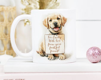 Labrador Puppy Mug - Personalised Gift with Heartfelt Message