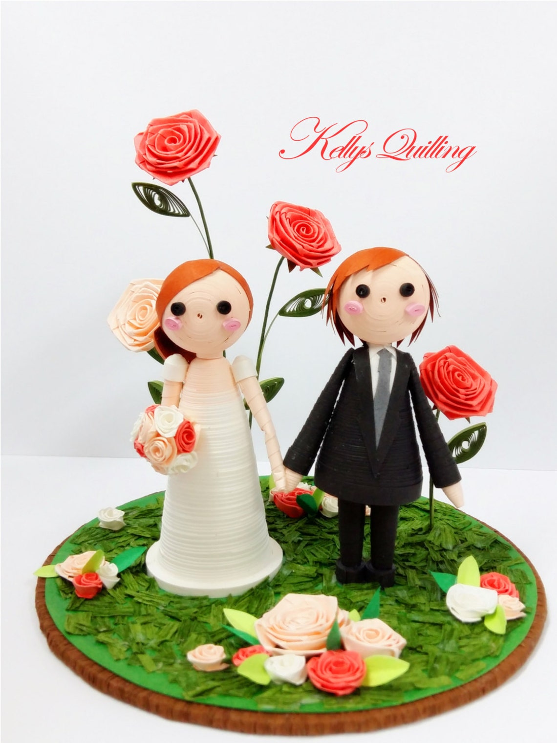 Paper Quilling Wedding Decoration in Rose Garden Bride and Etsy Canada