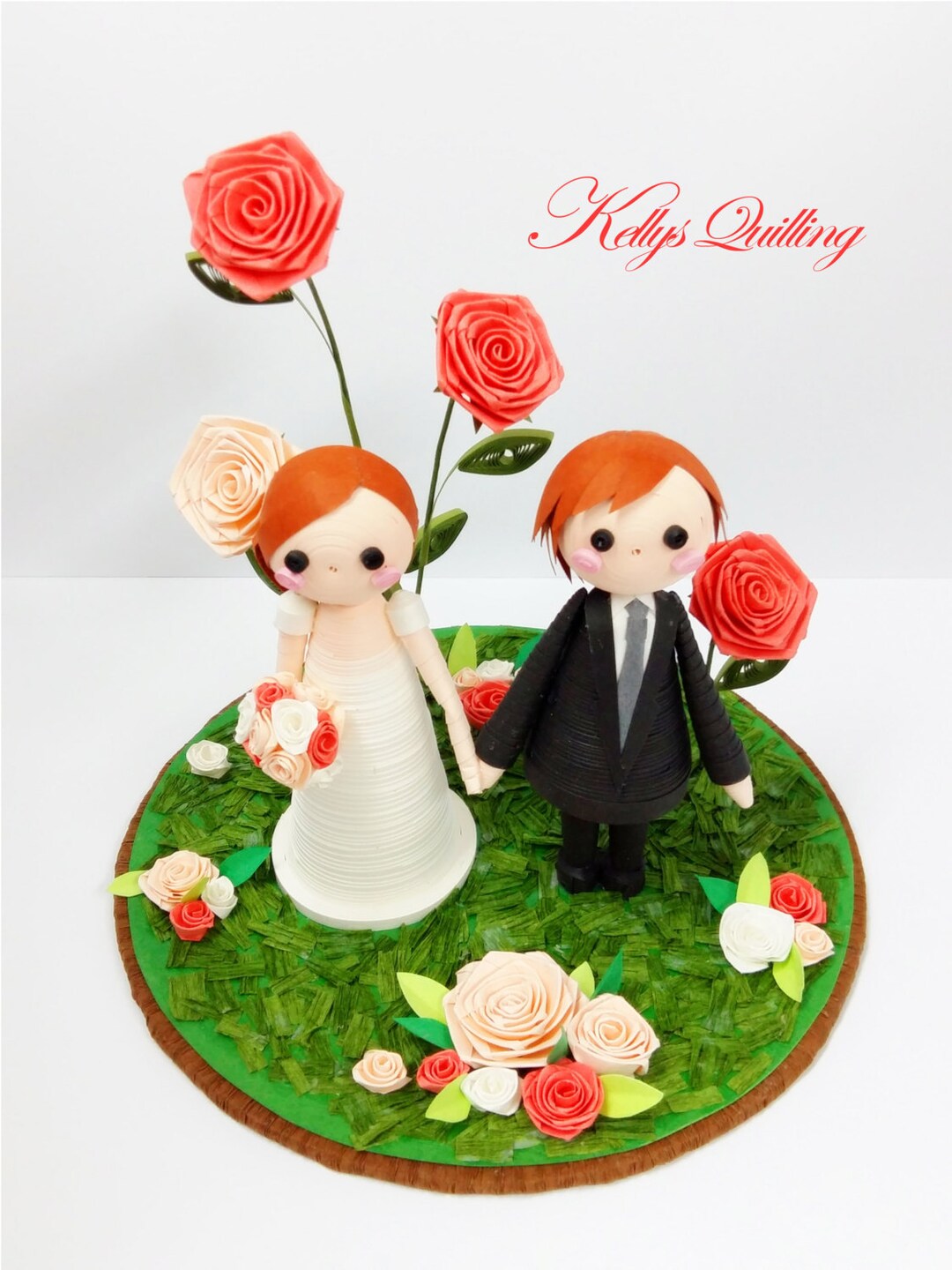 Paper Quilling Wedding Decoration in Rose Garden Bride and Etsy Canada