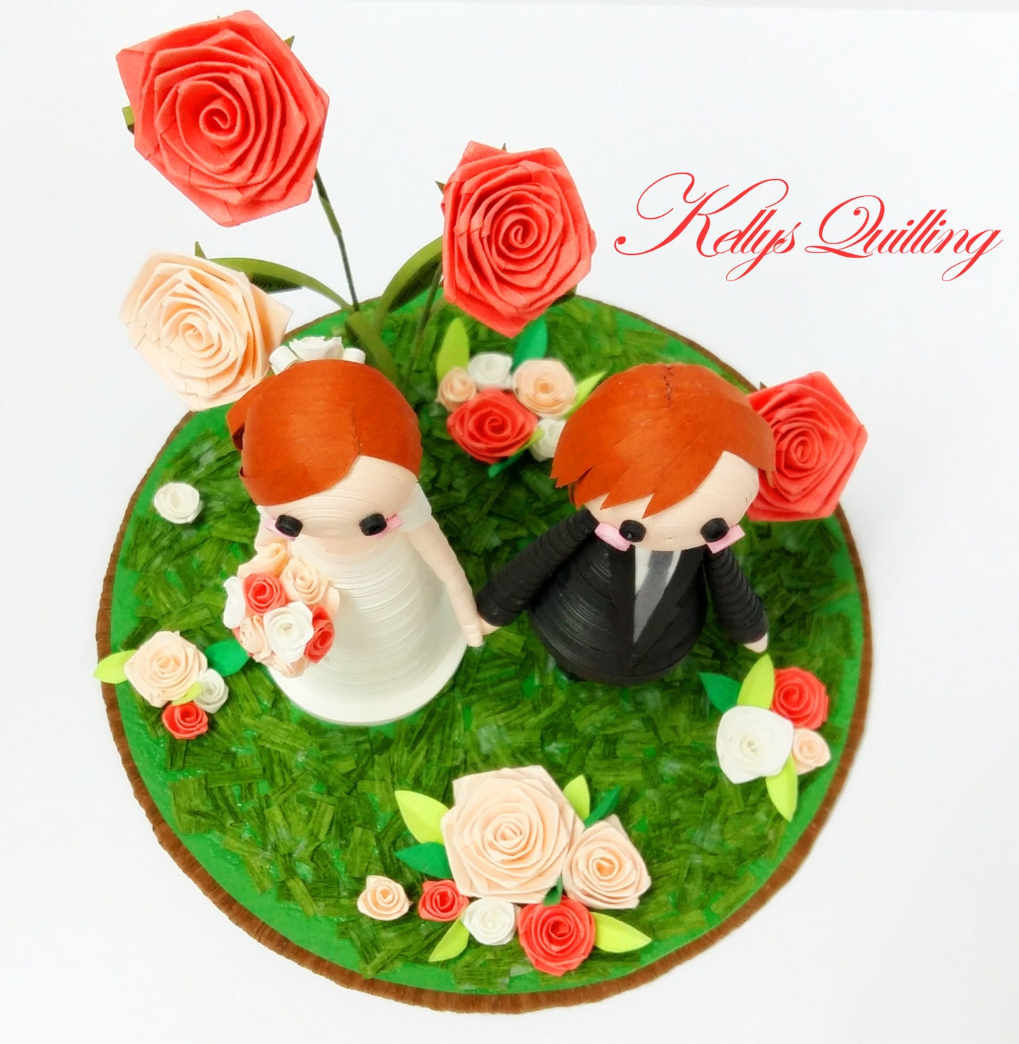 Paper Quilling Wedding Decoration in Rose Garden Bride and Etsy Canada