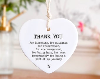 Thank You Gift, Thank You Keepsake, Gift To Say Thank You, Ceramic Keepsake, Thank You Present, Gift For Friend, Appreciation Gift, Mentor