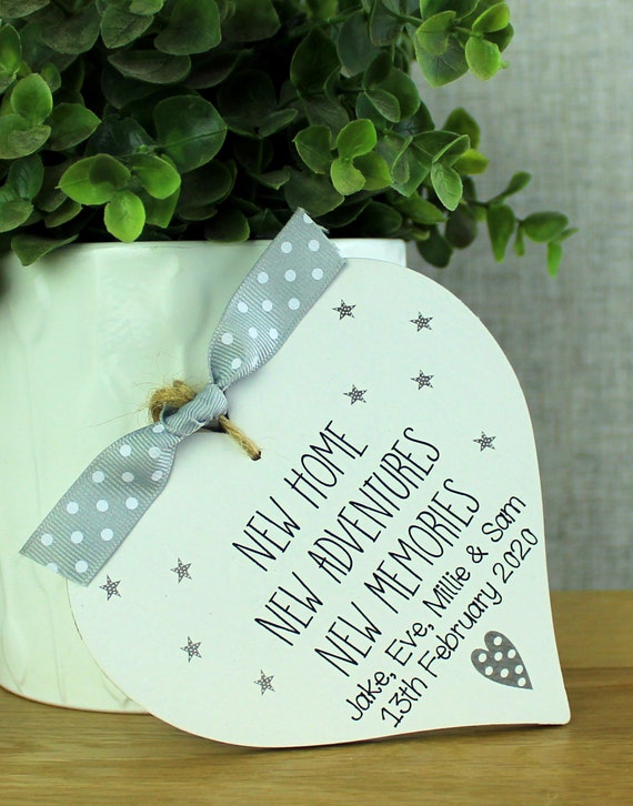 Personalised New First Home Gift Keepsake Plaque Sign House Warming Present ⭐ Personalised New First Home Gift Keepsake Plaque Sign House Warming Present ⭐