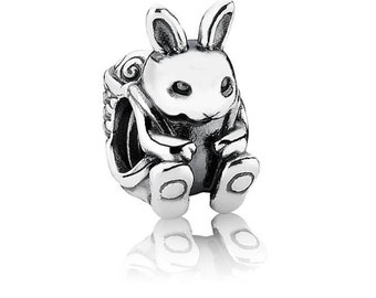 Authentic pandora  easter bunny charm