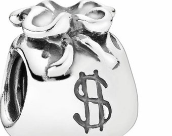 authentic    pandora money bag charm