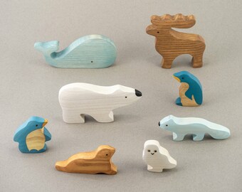 etsy wooden animals