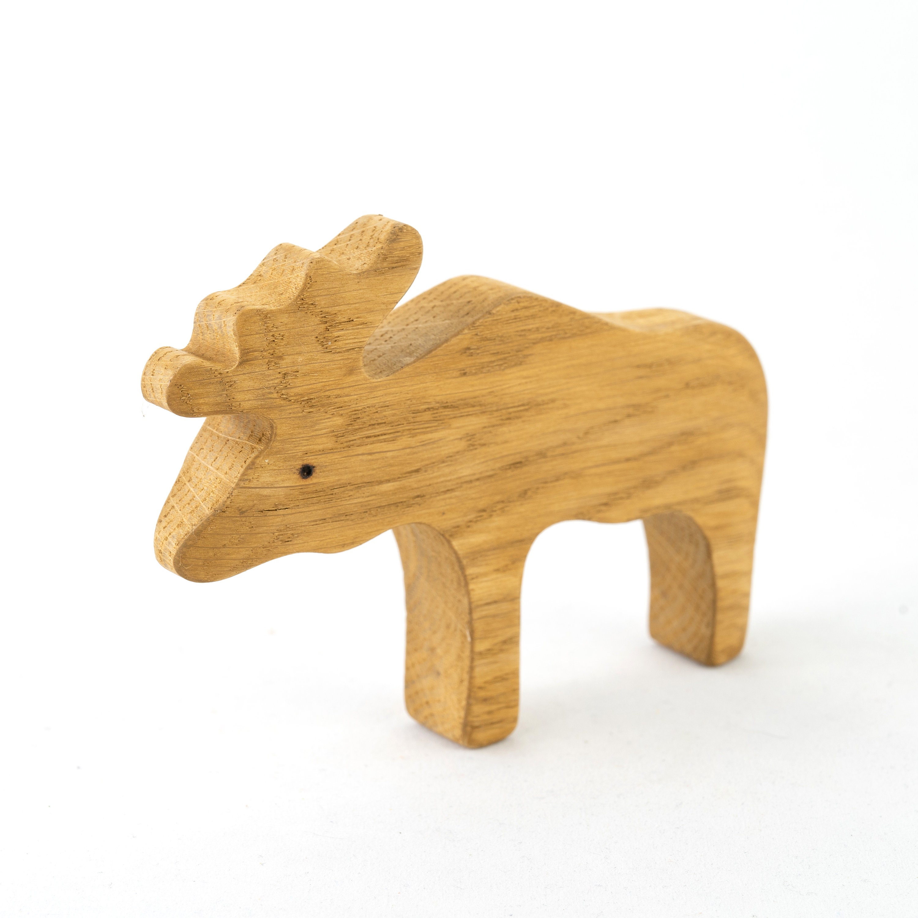 Elk Forest Animal Toy Waldorf Wooden Animal Figures Etsy