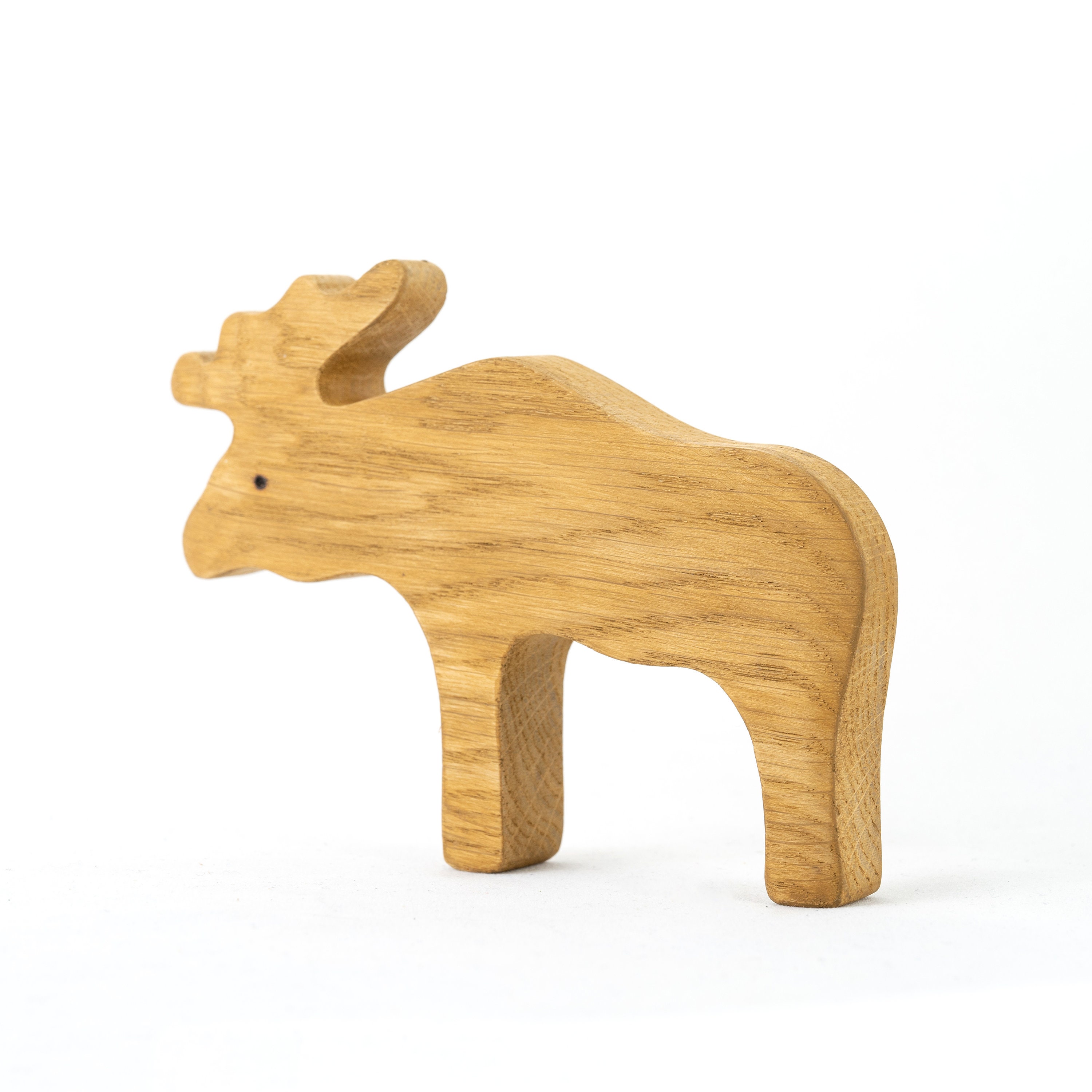 Elk Forest Animal Toy Waldorf Wooden Animal Figures Etsy