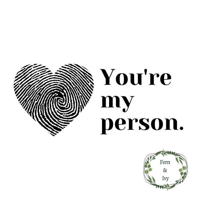 Download Clip Art You Re My Person Grey S Anatomy Svg File Cricut Clipart Svg Digital Art File Heart Love Thumbprints Art Collectibles