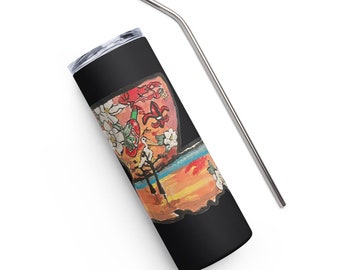 Elizabeth’s Louisiana cajun art on Stainless steel tumbler