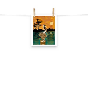 Elizabeth pelican Louisiana art print