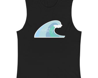 Ocean wave bible verse tank top