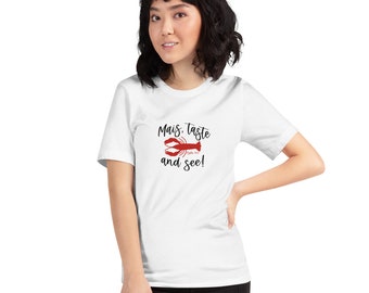 Louisiana Crawfish Unisex t-shirt met Bijbelvers