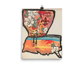 Elizabeth's Louisiana cajun artwork print