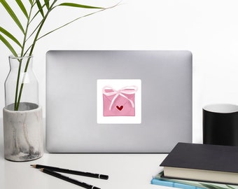 Isabella's share kindness letter artwork on Bubble-free stickers