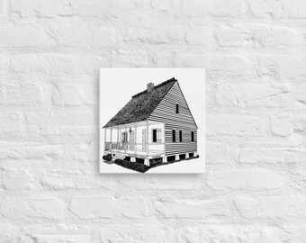 Cajun Louisiana Home bible verse art on canvas READY TO SHIP