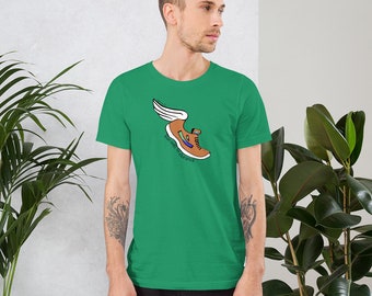 Corre con Endurance Running Shoe Bible Verse Camiseta unisex