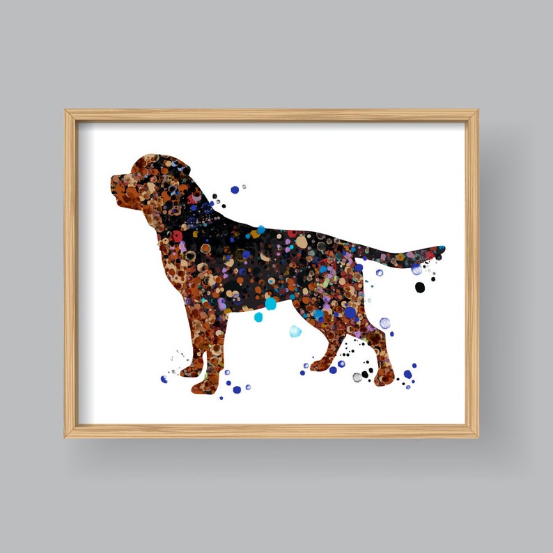 Rottweiler Wall Art Printable Rottweiler Watercolor Etsy