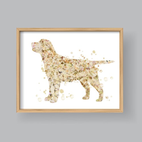 Yellow Labrador Retriever Wall Art Printable Labrador Etsy
