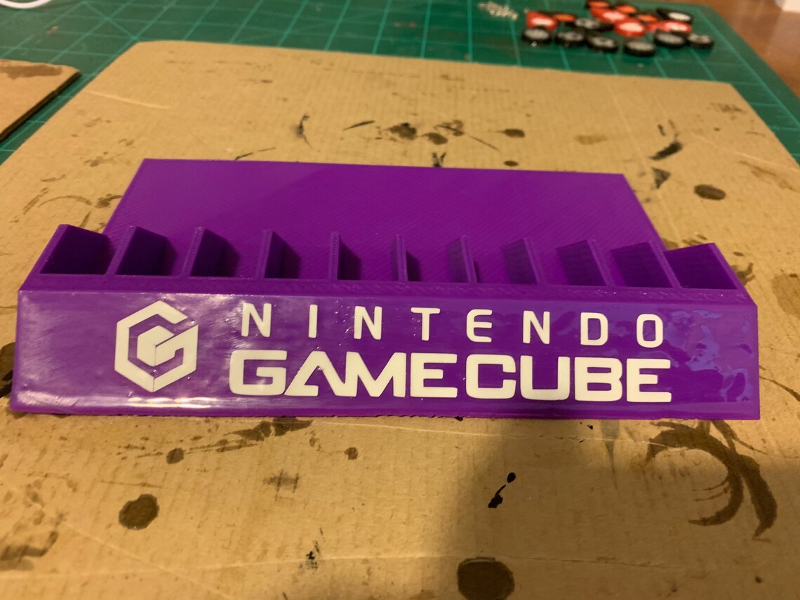 3d Printed Gamecube Game Case Holder Etsy