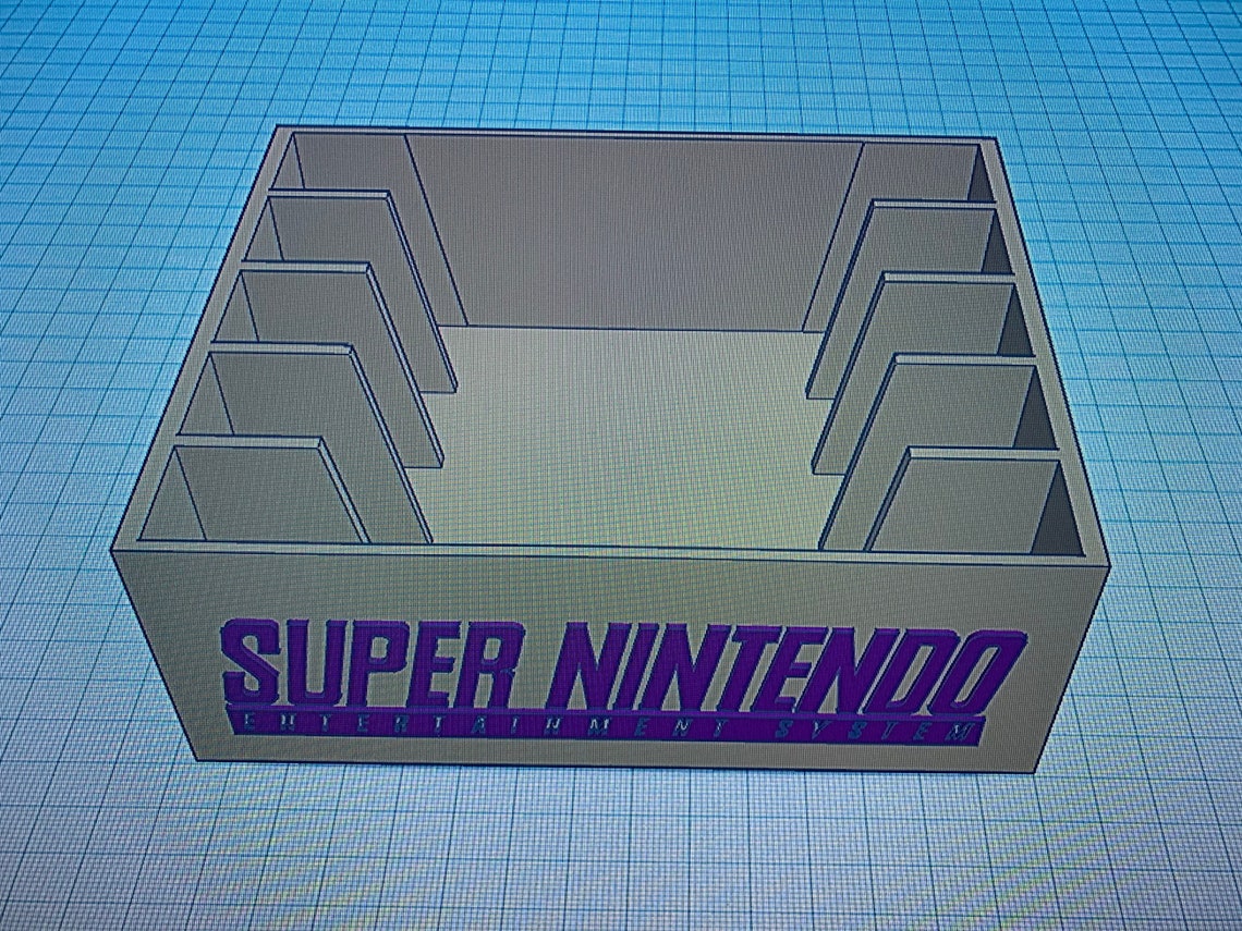 3d printed Super Nintendo game cartridge holder Etsy