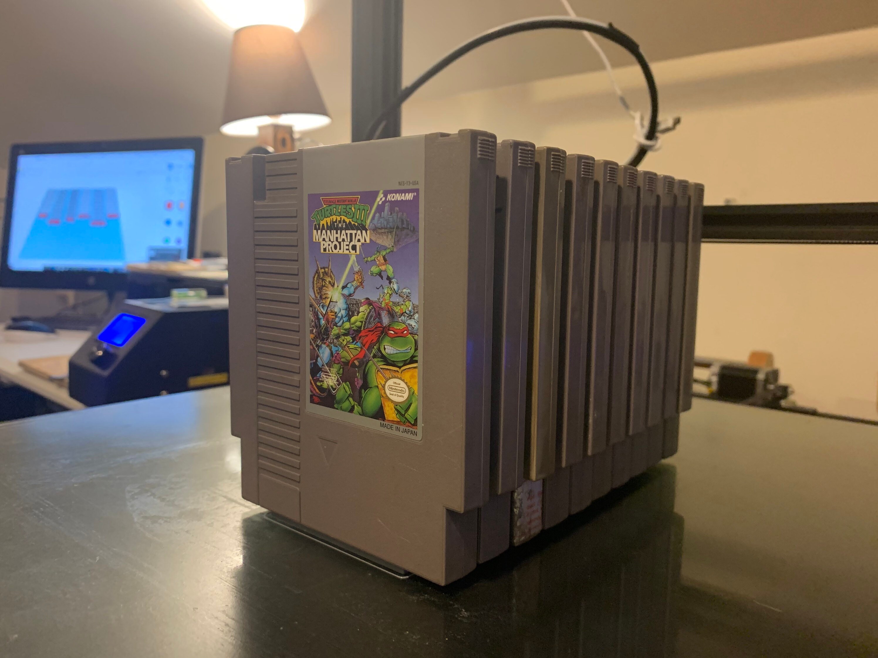 3d printed snes cartridge holder stl file bxetastic