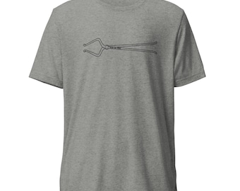 Camiseta con pinzas de ojo de martillo