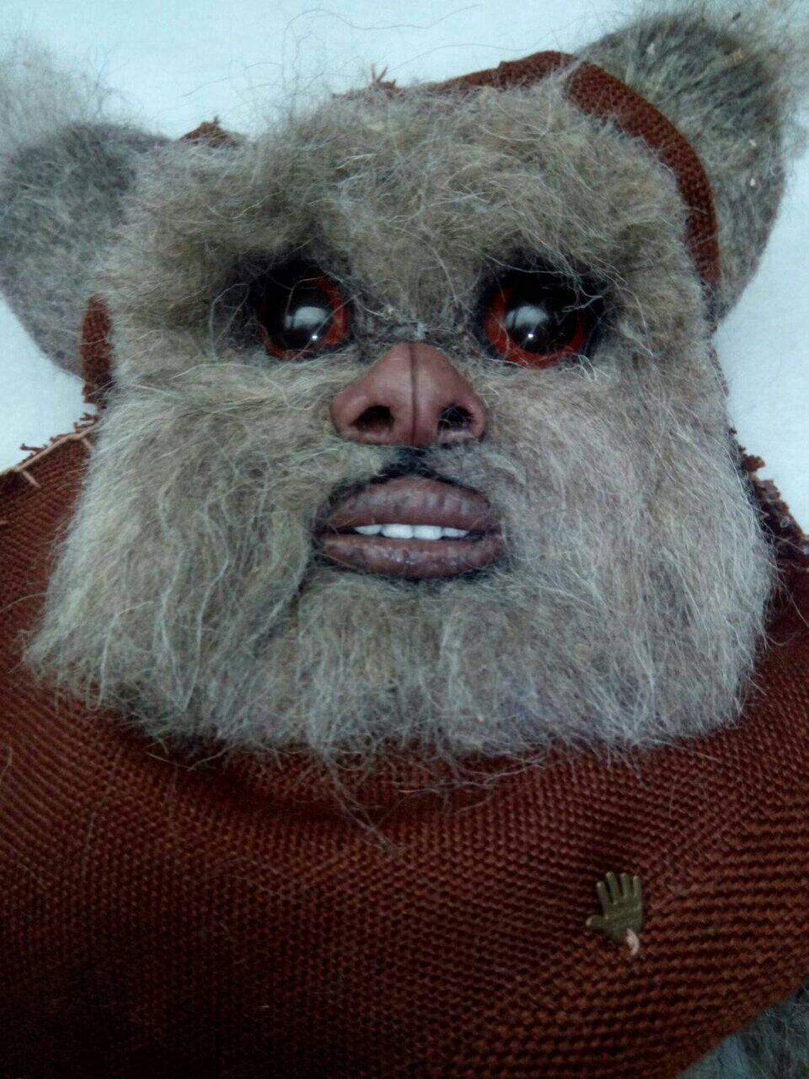 Needle Felted Ewok Wicket Artdoll/star Wars Gift/ewok Toy/ewok Etsy