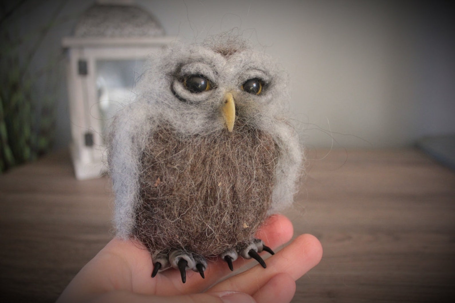 Needle Felted Owl Scupture/owl Toy | Etsy