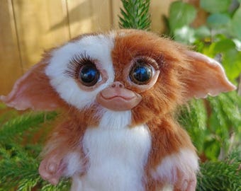 Naaldvilten Gizmo Art-pop: wollen Gremlin-sculptuur - Etsy Nederland
