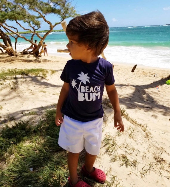 Beach bum beach shirt boys shirts baby boy summer clothes | Etsy