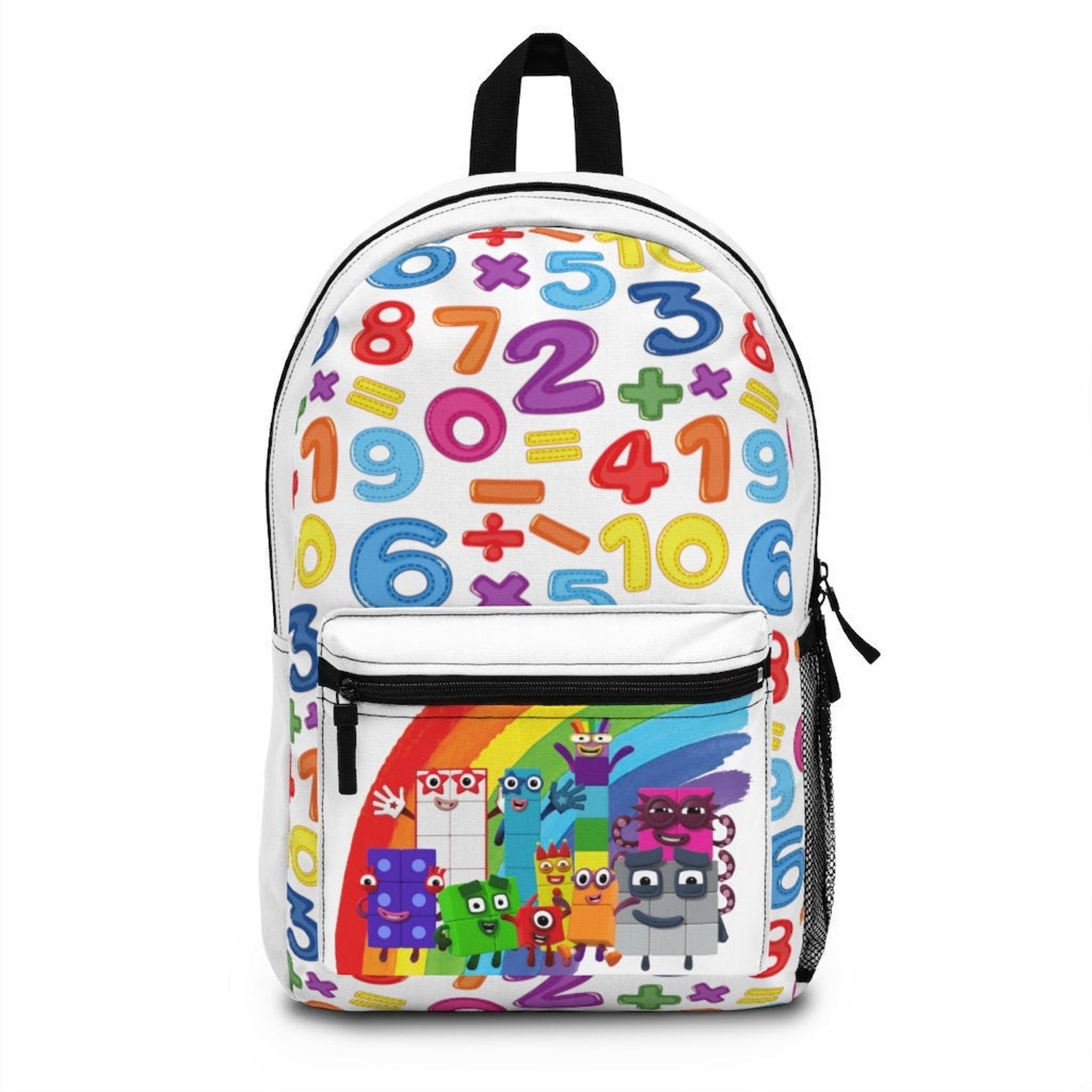Numberblock Math Rainbow School Backpack Made in USA Etsy