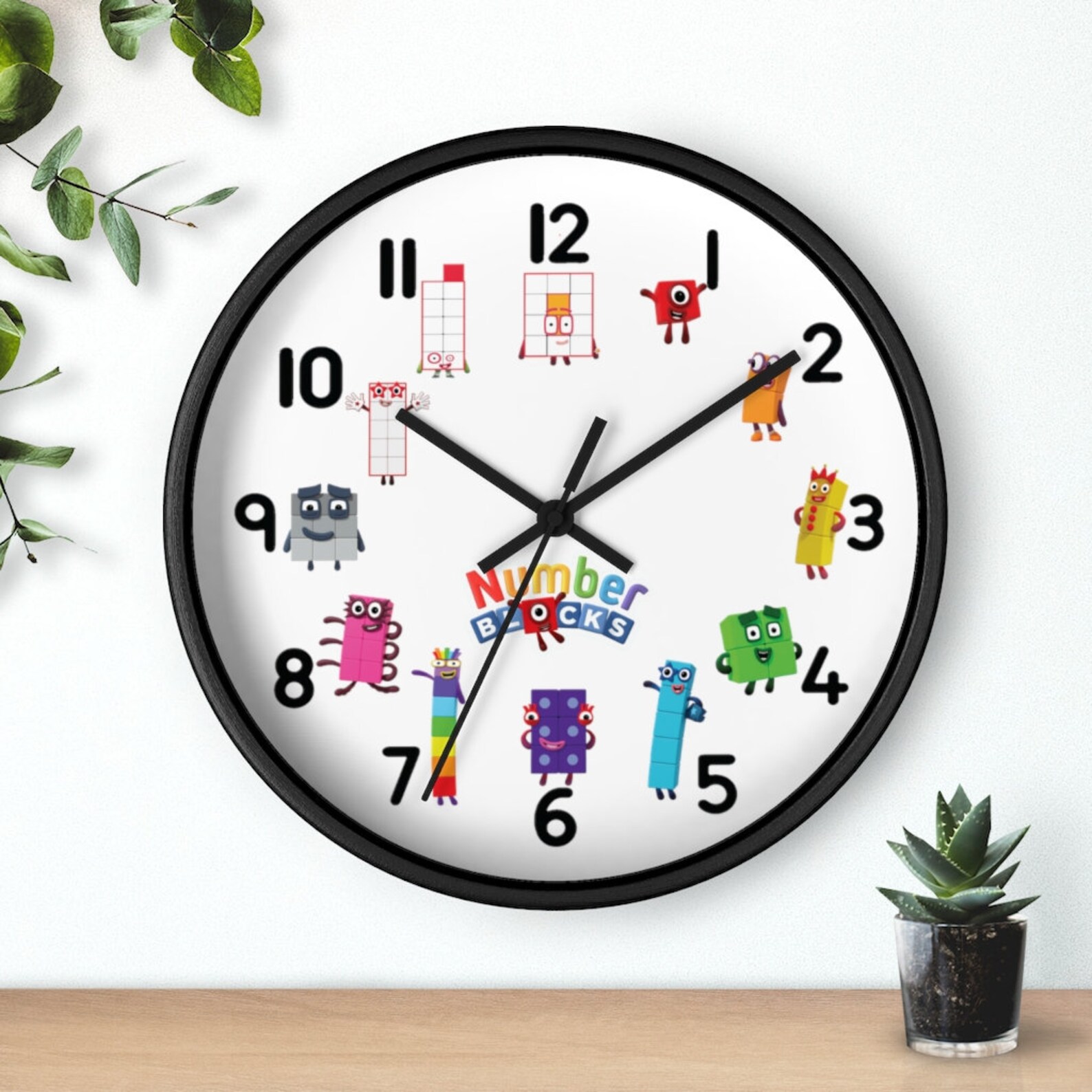 Numberblock 10 Wall Clock Bedroom Decor Etsy