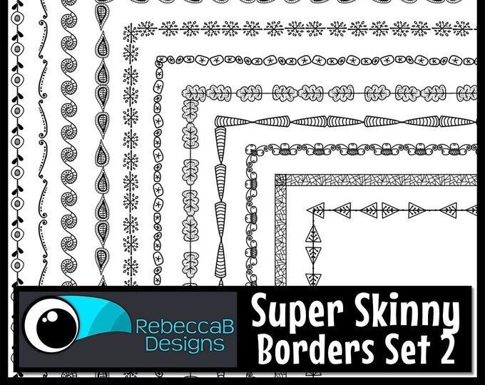 Einfache schwarze Ränder PNG Clip Art Set 7 - DIY Zertifikat Award ...