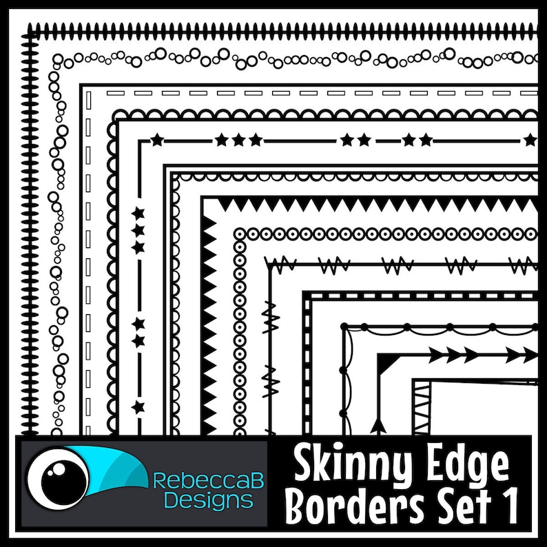 Border edge line. Border edge line